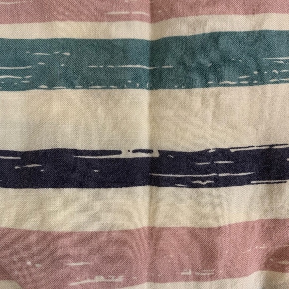 Soprano striped top scoop neck 3/4 balloon sleeve M - Picture 7 of 11